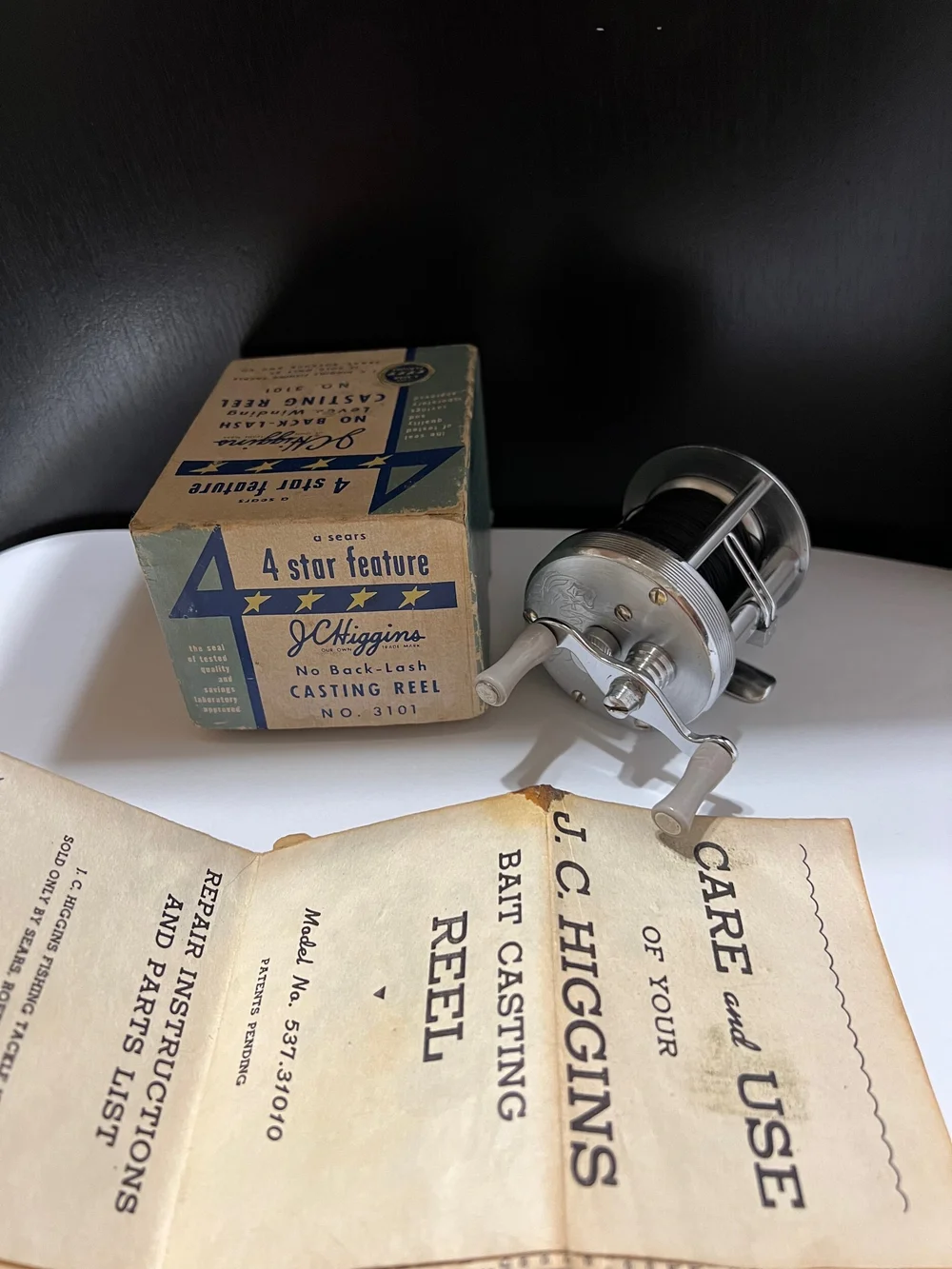 jchiggins NO.3101 ヒギンズ　ノブ固着あり Bronson J.C. Higgins for Sears Roebuck & Co. #3101 Engraved ABL