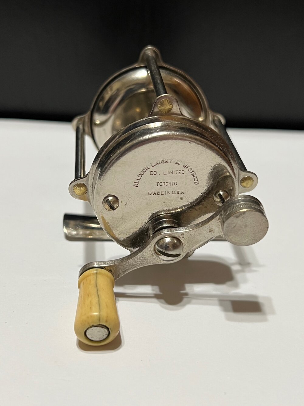 Union Hardware Company ALLCOCK LAIGHT & WESTWOOD CO. Toronto Canada TRADE  REEL with Box Circa-1923 — VINTAGE FISHING REELS