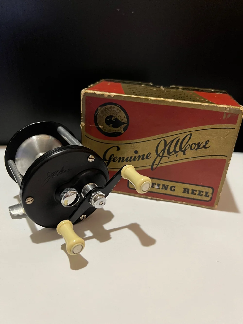 J.A.COXEブロンソンモデル　NO60Ｃ Vintage Jaleoxe J. A. Coxe Level Wind Fishing Reel Model No