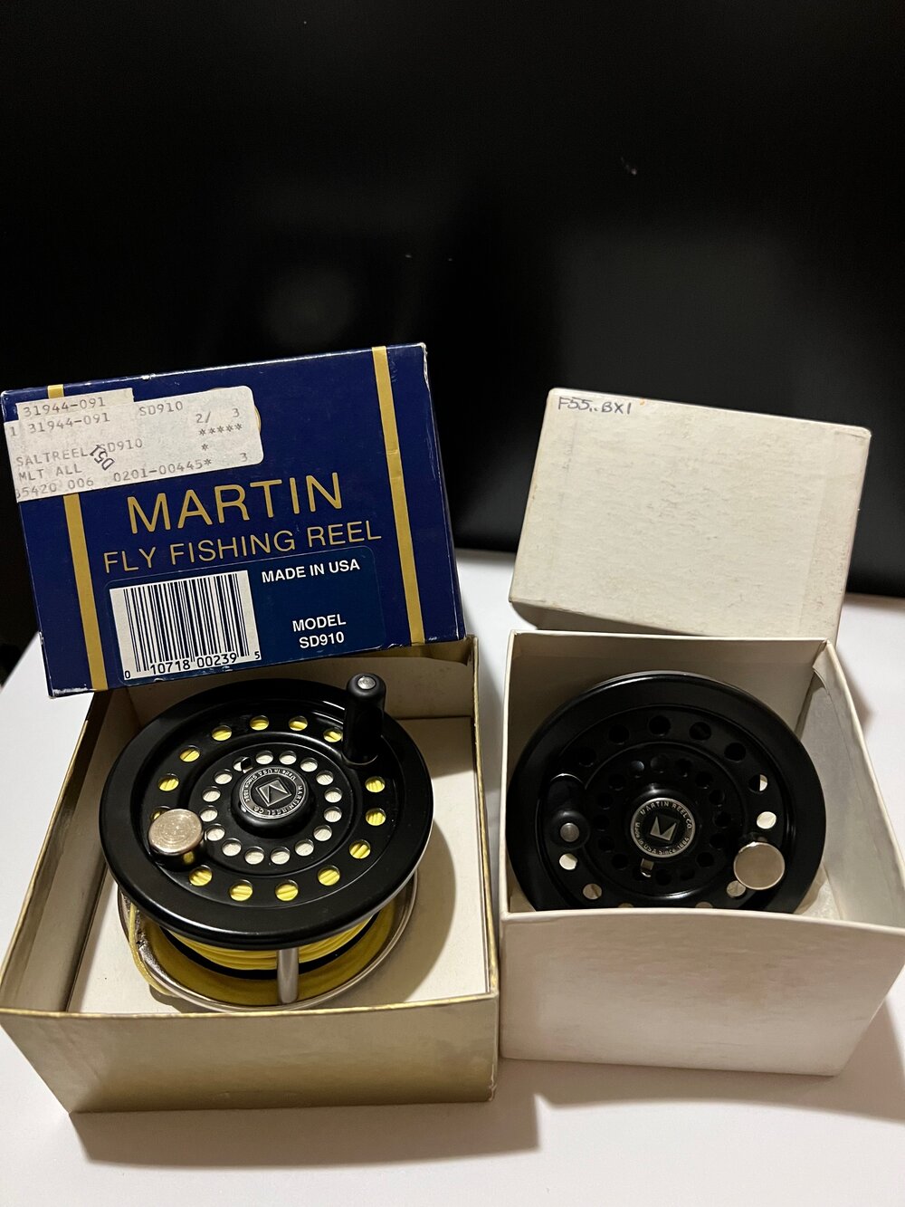 Martin Trophy SD-910 Fly fishing Reel & Extra Spool both with Original  Boxes Mohawk New York — VINTAGE FISHING REELS