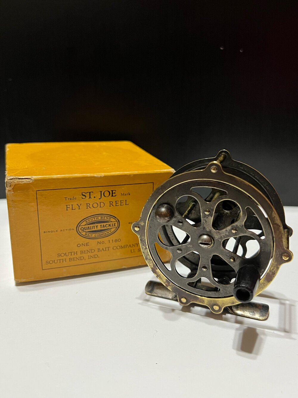 South Bend (Shakespeare Made) #1180 Skeleton Fly Rod Reel with Original Box  Circa-1924 — VINTAGE FISHING REELS