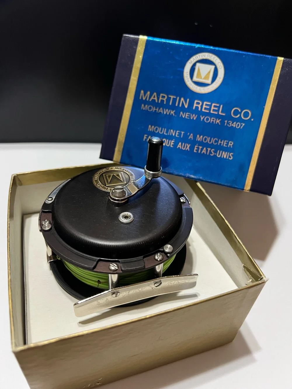 Martin MG-72 Fly fishing Reel with Original Box & Manual Mohawk