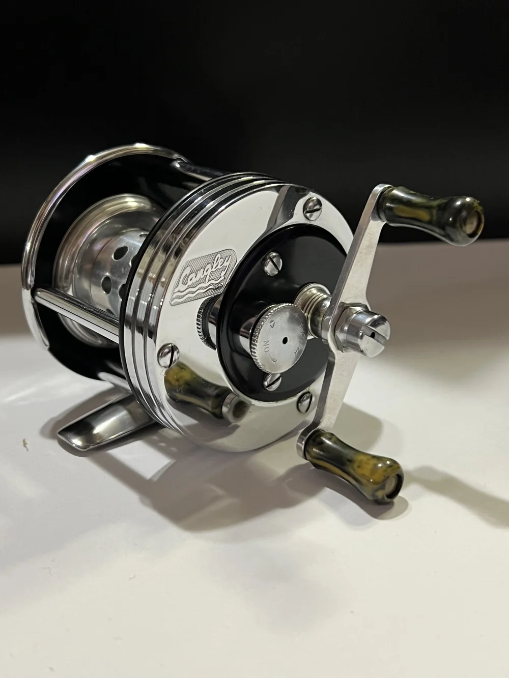 リール Langley PLUGCAST 360 Langley PlugCast 360 Antique Casting Reel - Fin & Flame