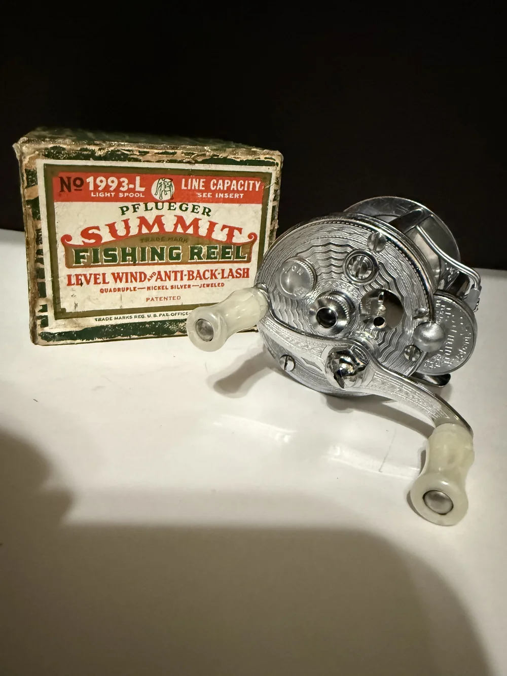 PFLUEGER SUMMIT No.1993 Gold アンティークリール！ PFLUEGER SUMMIT No.1993 Gold アンティーク！ リール