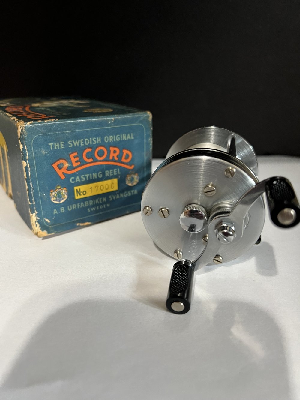 RECORD 1700 AB URFABRIKEN SVANGSTA SWEDEN modell A old reel
