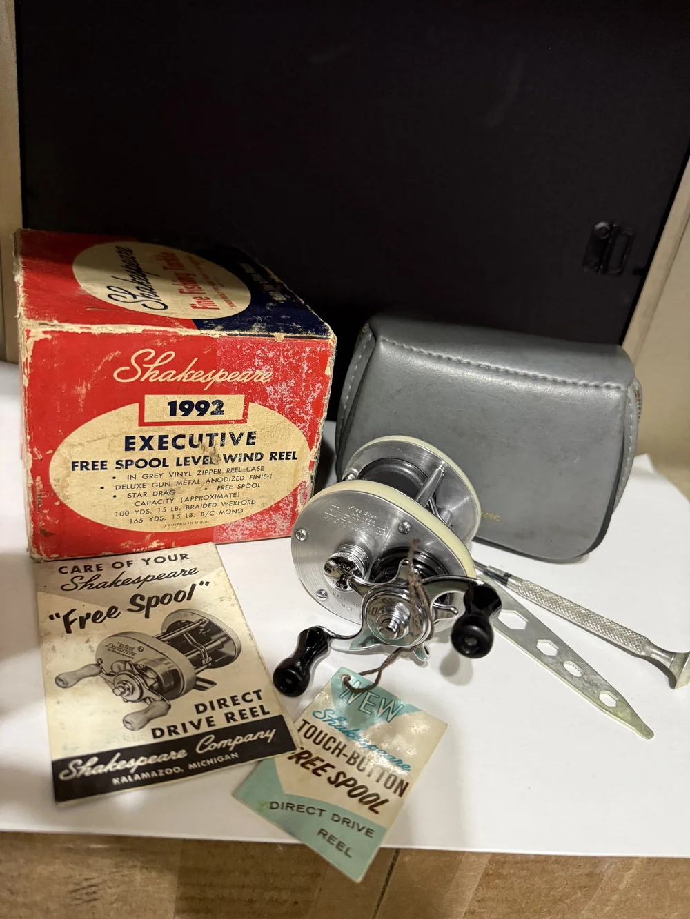 Shakespeare Executive No. 1992 Model QU Mk-1 Free Spool with