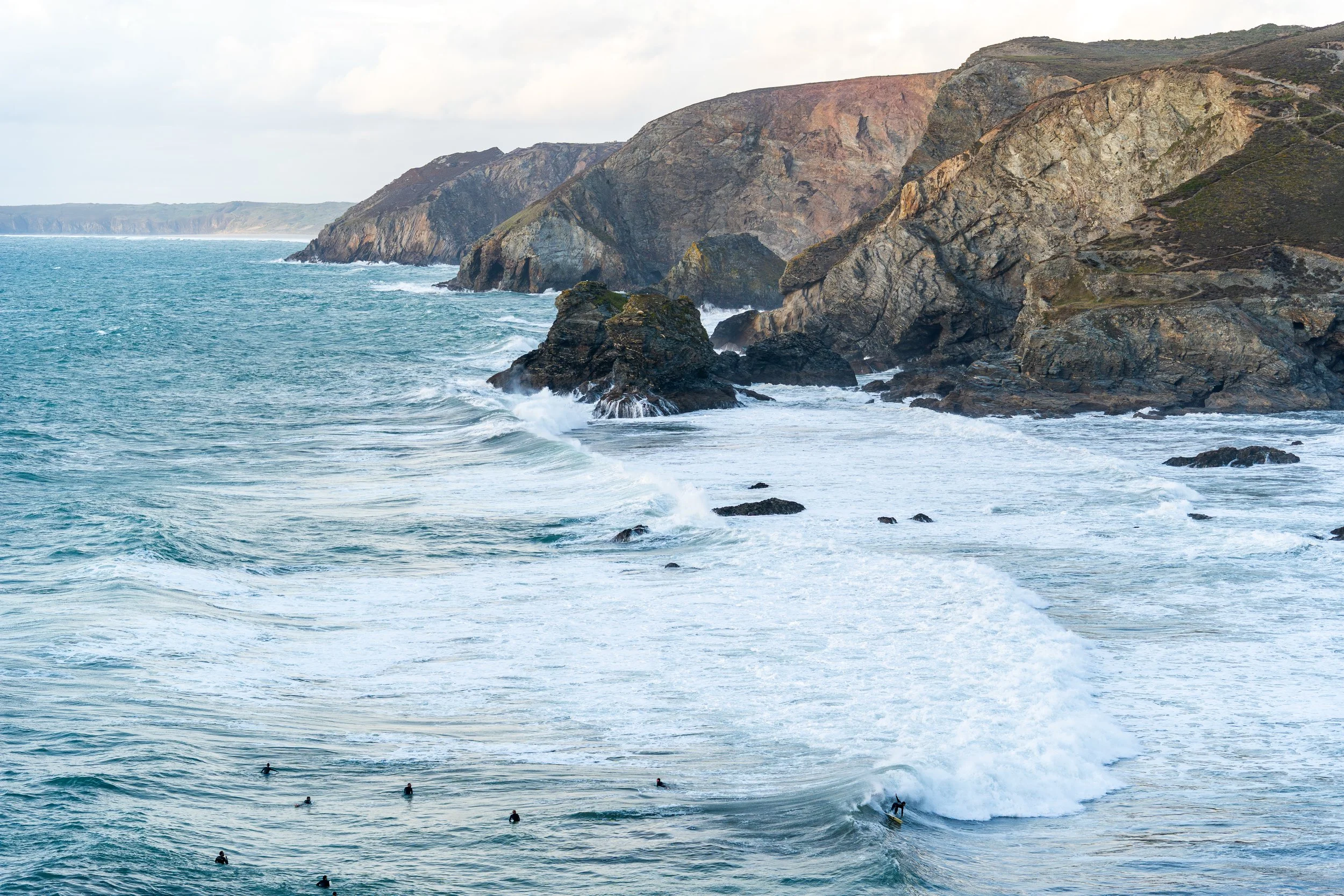 St. Agnes Surfers, Cornwall, England