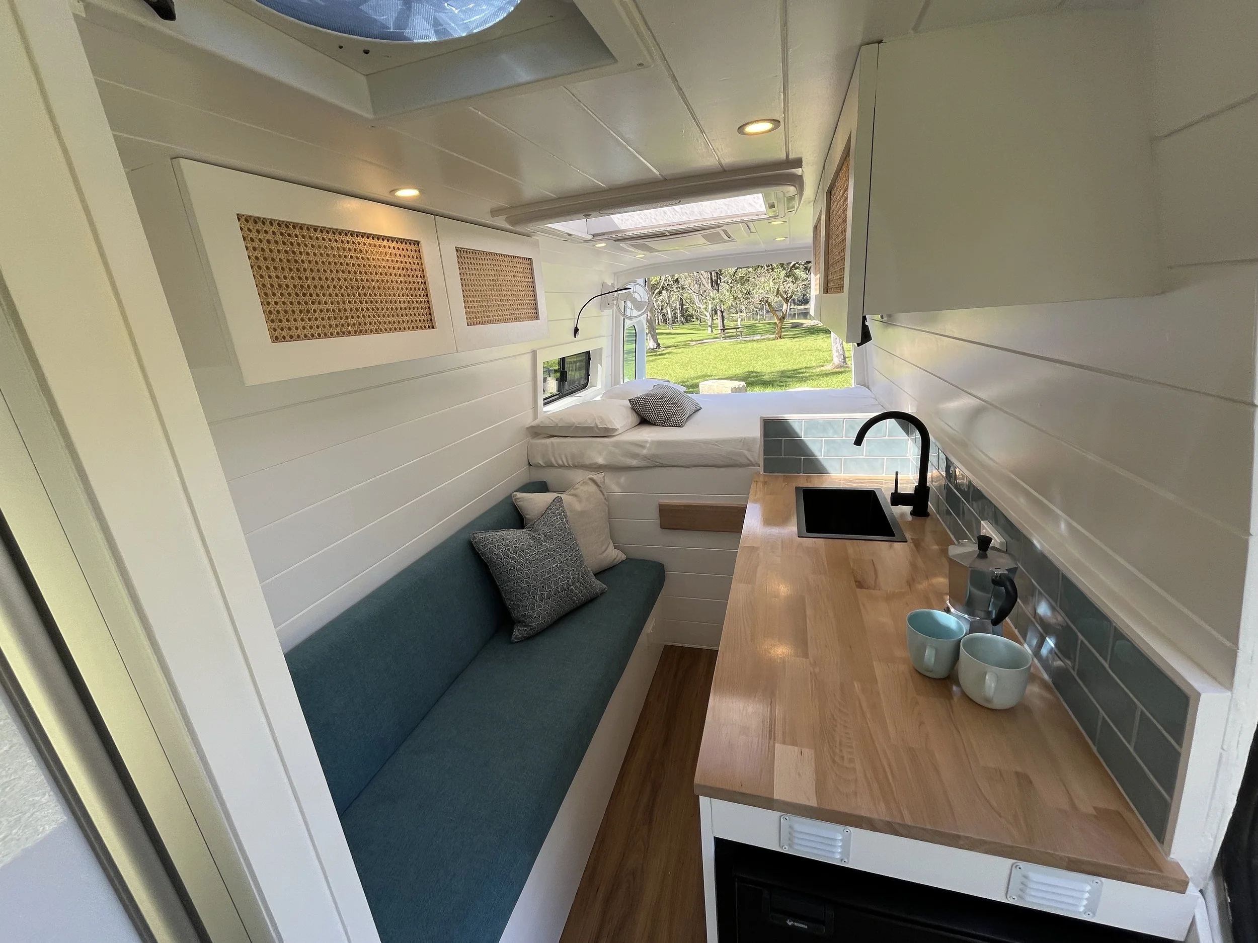 Mercedes sprinter kitchen sitting area