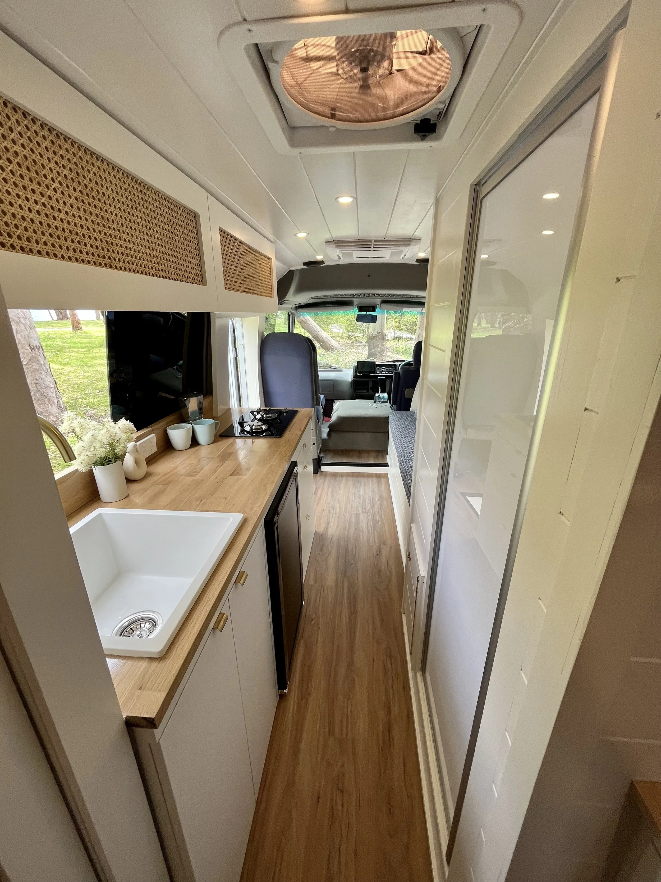 Toyota coaster conversion internal view