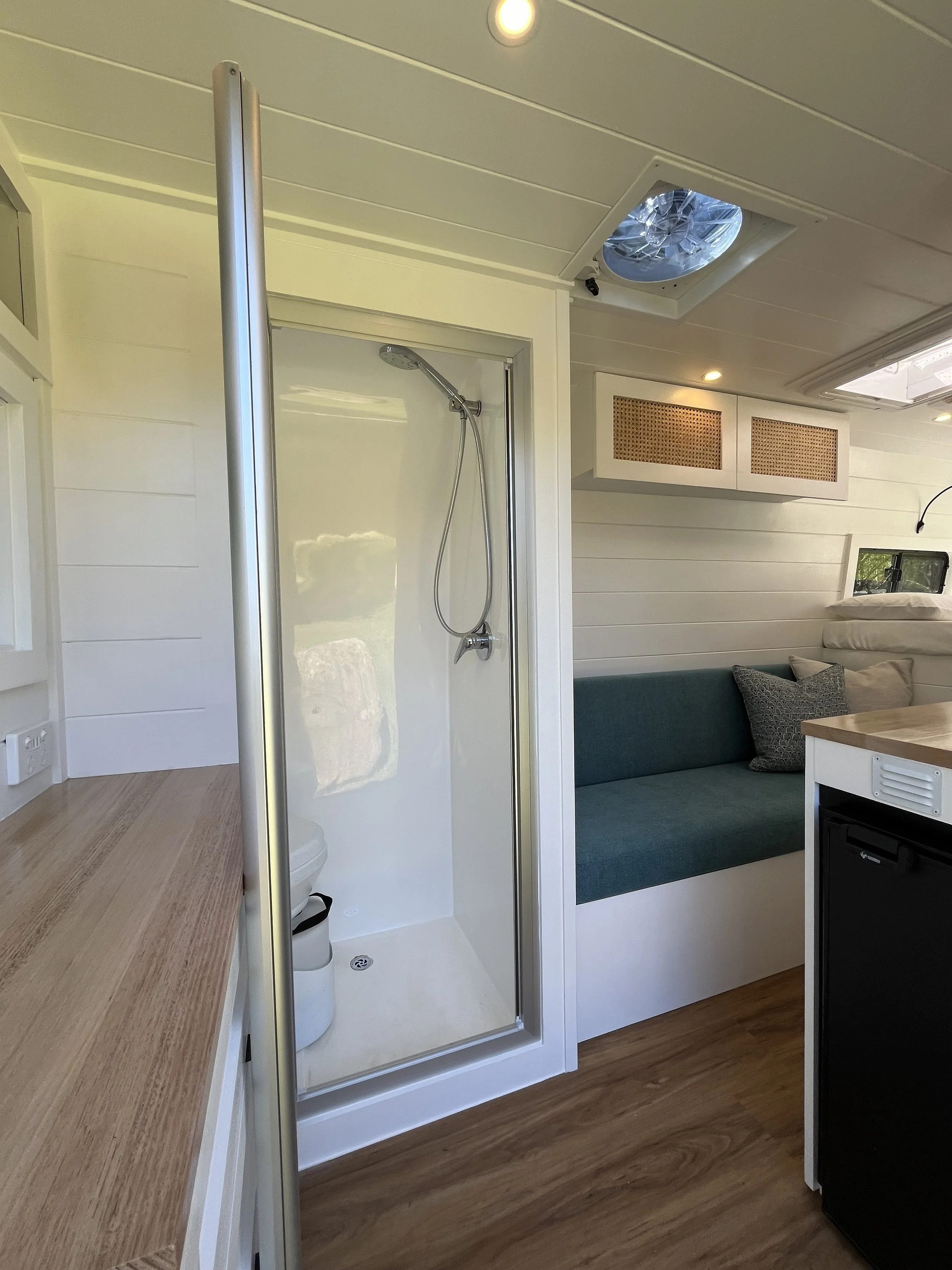 Mercedes sprinter shower view 