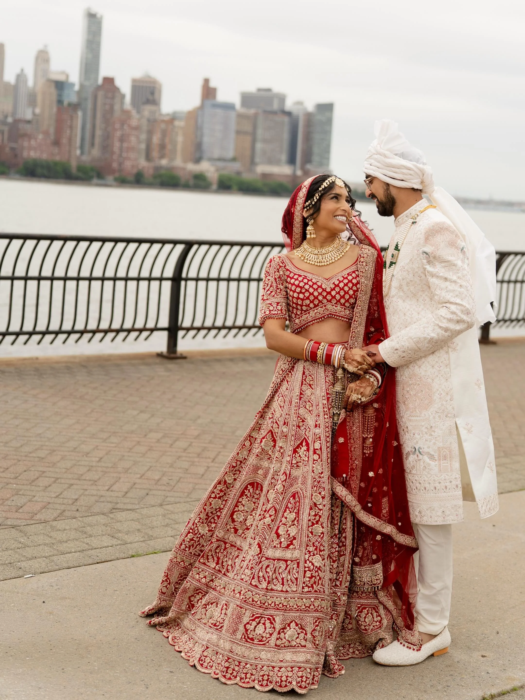 Sapna &amp; Vijay ~ 5.23.2026 

Sneak peeks from their beautiful rainy wedding at the Hyatt Regency in Kersey City. Rain or shine, the Manhattan skyline made the perfect backdrop for their wedding day &hearts;️

Vendors: 
Venue: @hyattregencyjc 
Plan