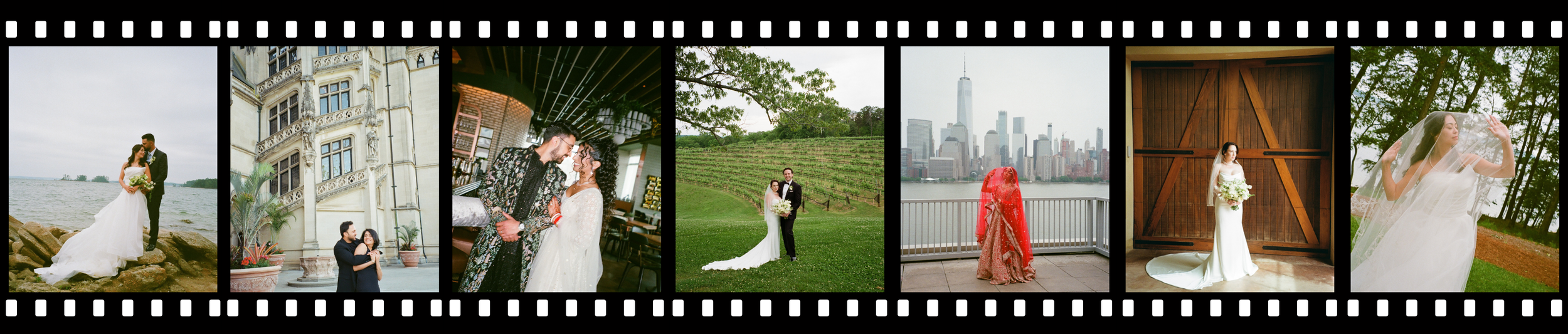 Film scans Aurora Photography 35 mm film wedding photos