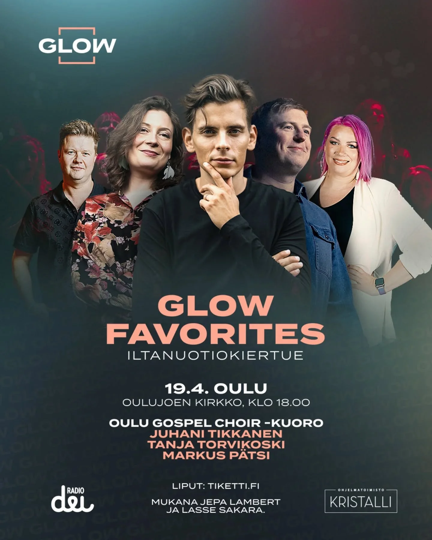 Glow Favorites on tien p&auml;&auml;ll&auml;! Oulussa mukaan liitymme my&ouml;s min&auml; ja Markus. Lasse sen alla sanoittaa hyvin. Ilo olla mukana 🩷

****

Glow Favorites hurmasi Glow Festival 2025 -tapahtumassa Nokia Arenalla ja nousi yhdeksi f