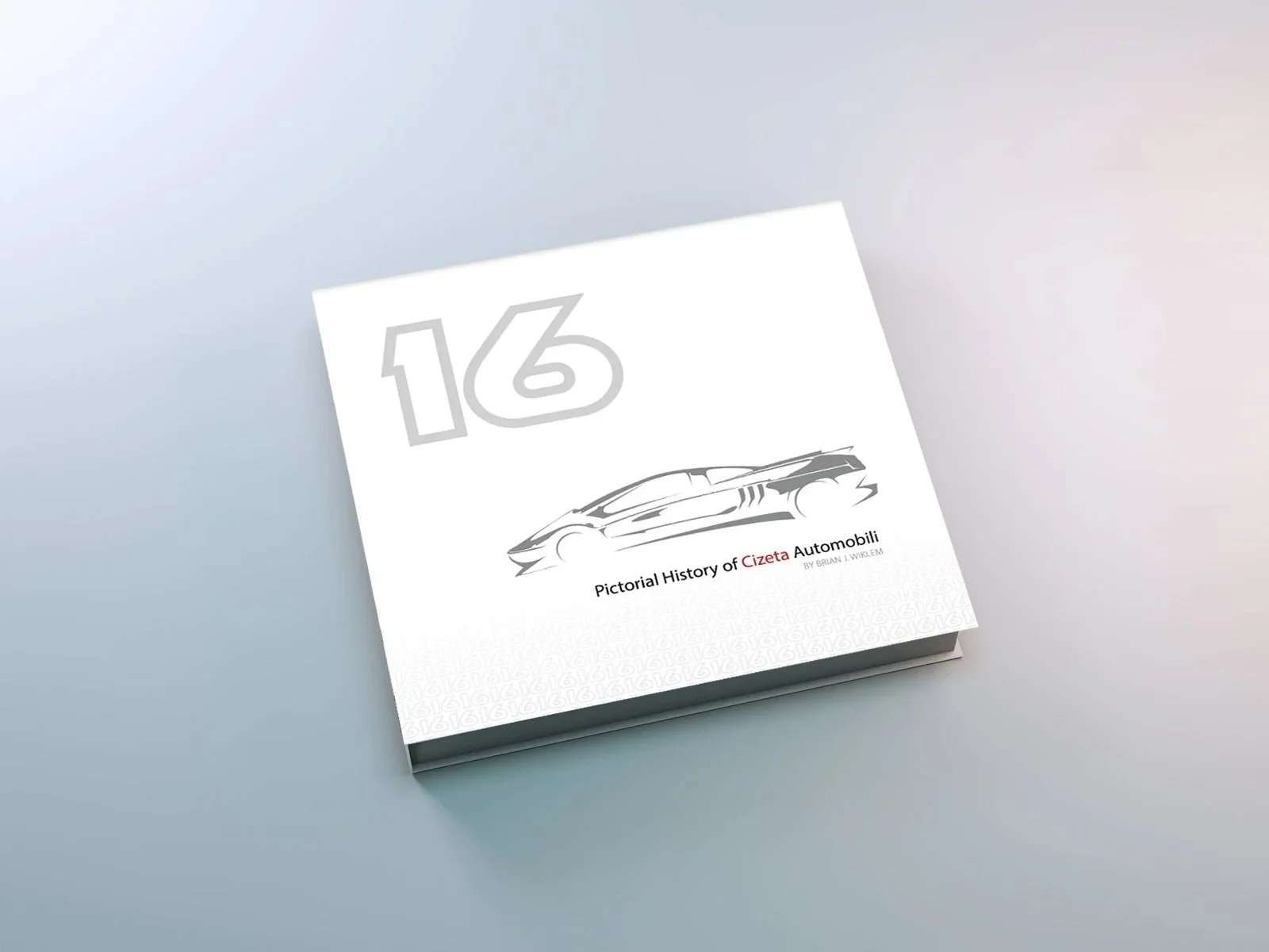 White Cizeta book staged 
