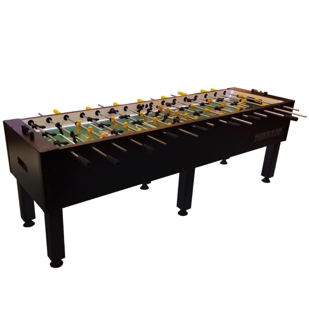 Who would you play with on one of these HUGE extended foosball tables?!? Tornado makes an Eight player table and even a Sixteen players table!! Talk about finding the holes in the zone 😂

These tables are definitely a standout piece for bars and rec