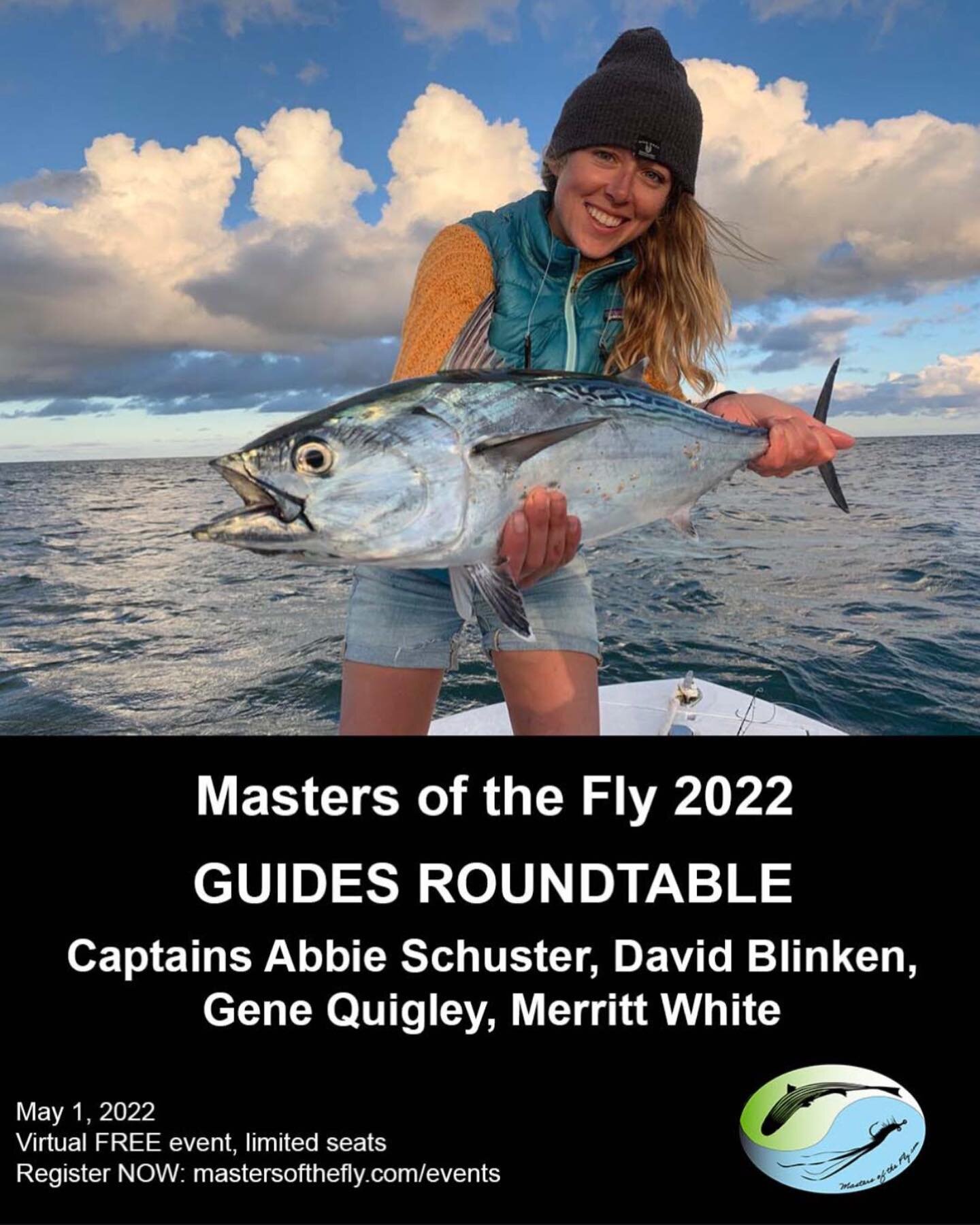 For any of you who want to know what to expect and how to fish the salt this season from New Jersey to Massachusetts - join us this Sunday for a printable discussion with captains Abbie Schuster, David Blinken, Gene Quigley, and Merritt White. Free a