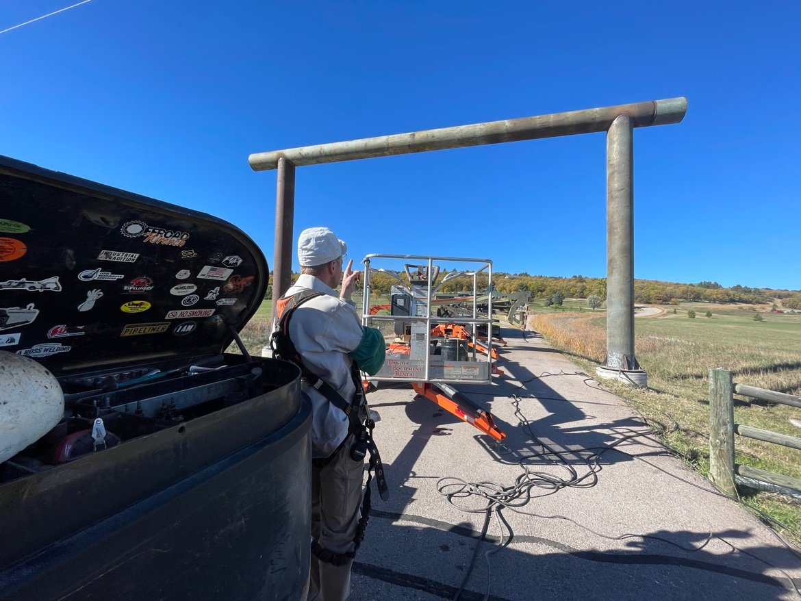 Completed pipe entrance span at Frawley Ranch