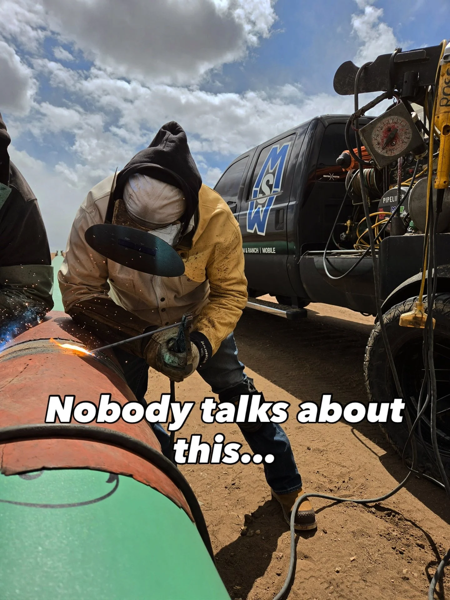 Most people see welding&hellip;
but they don&rsquo;t see what comes with it.

Long days in the heat.
Cold mornings.
Miles away from home.

Chasing work. Chasing a check.
Living out of a truck, a camper&hellip; whatever it takes.

This trade will pay 