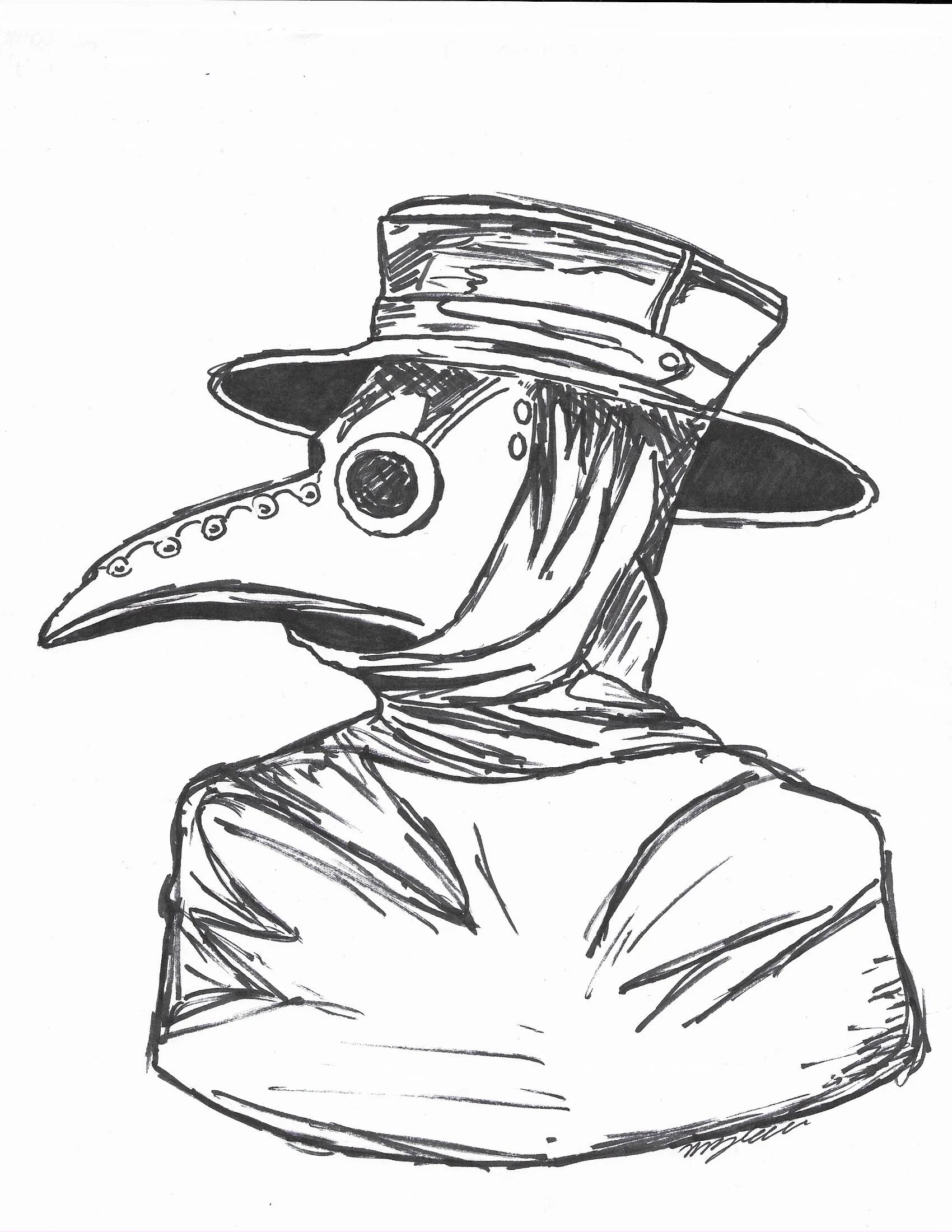 plague doctor derawing.JPG
