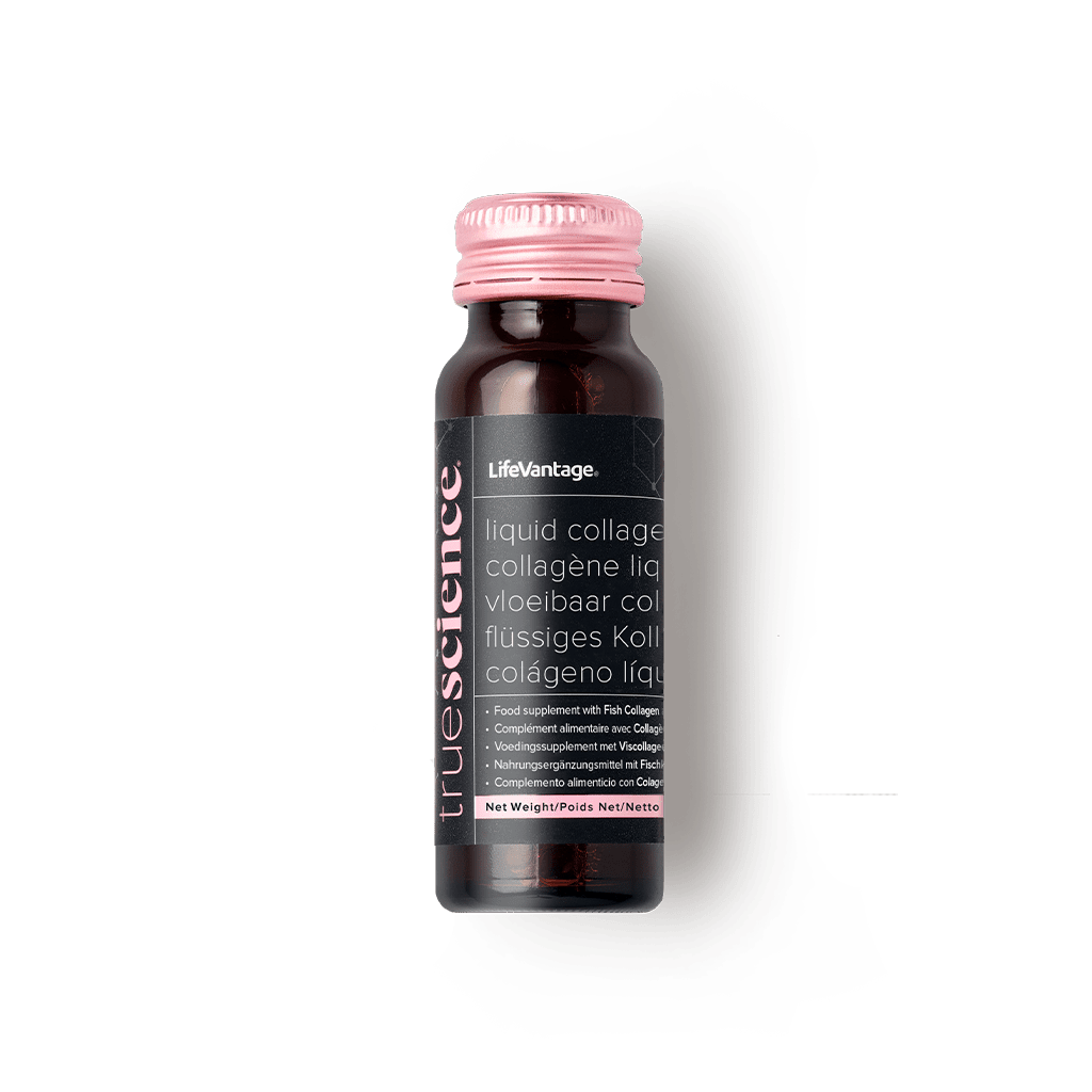 LifeVantage TrueScience Liquid Collagen supplement formulated to support healthy skin, hair, joints, and overall wellness.