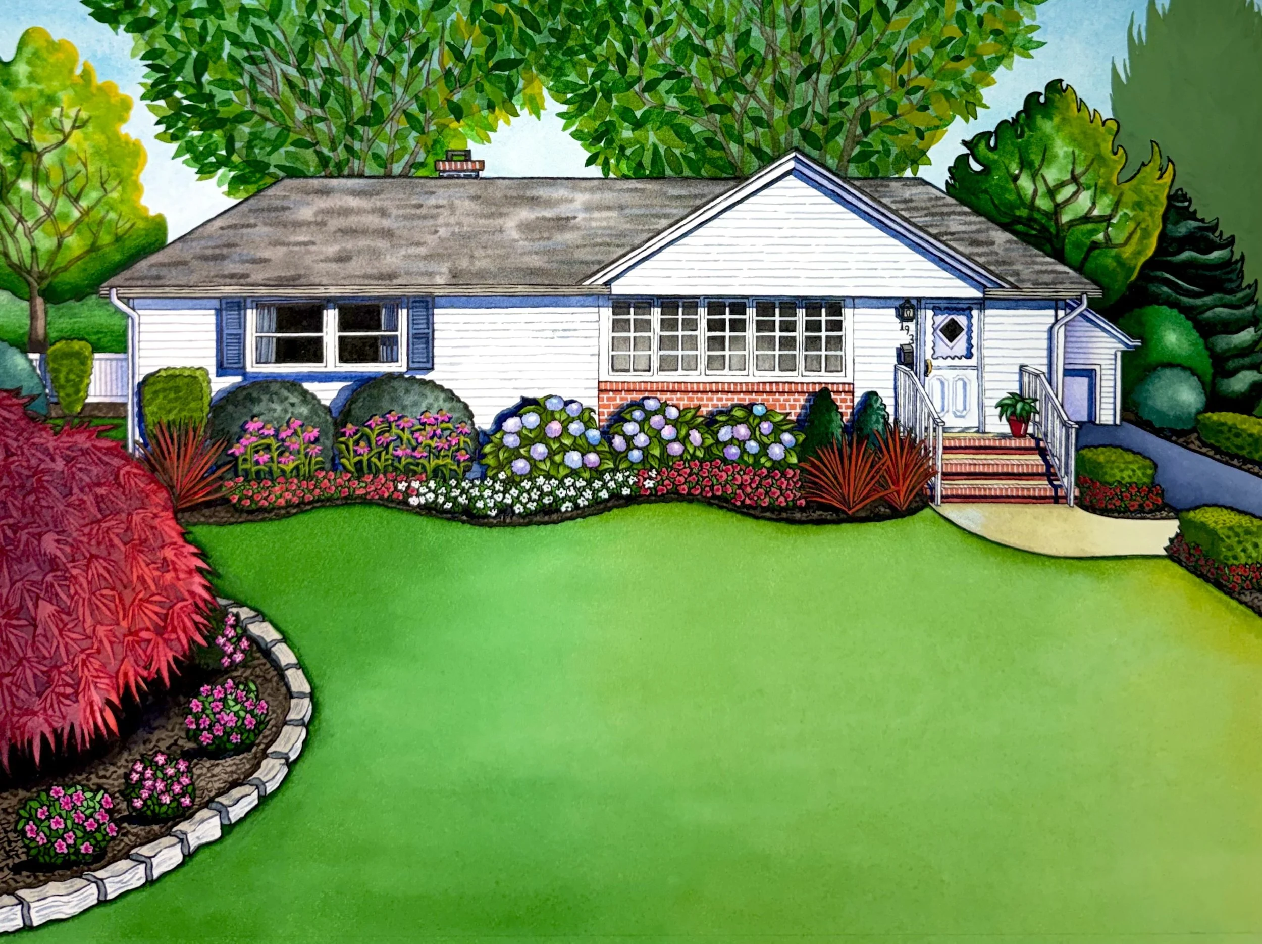 House Portrait from Paramus, New Jersey