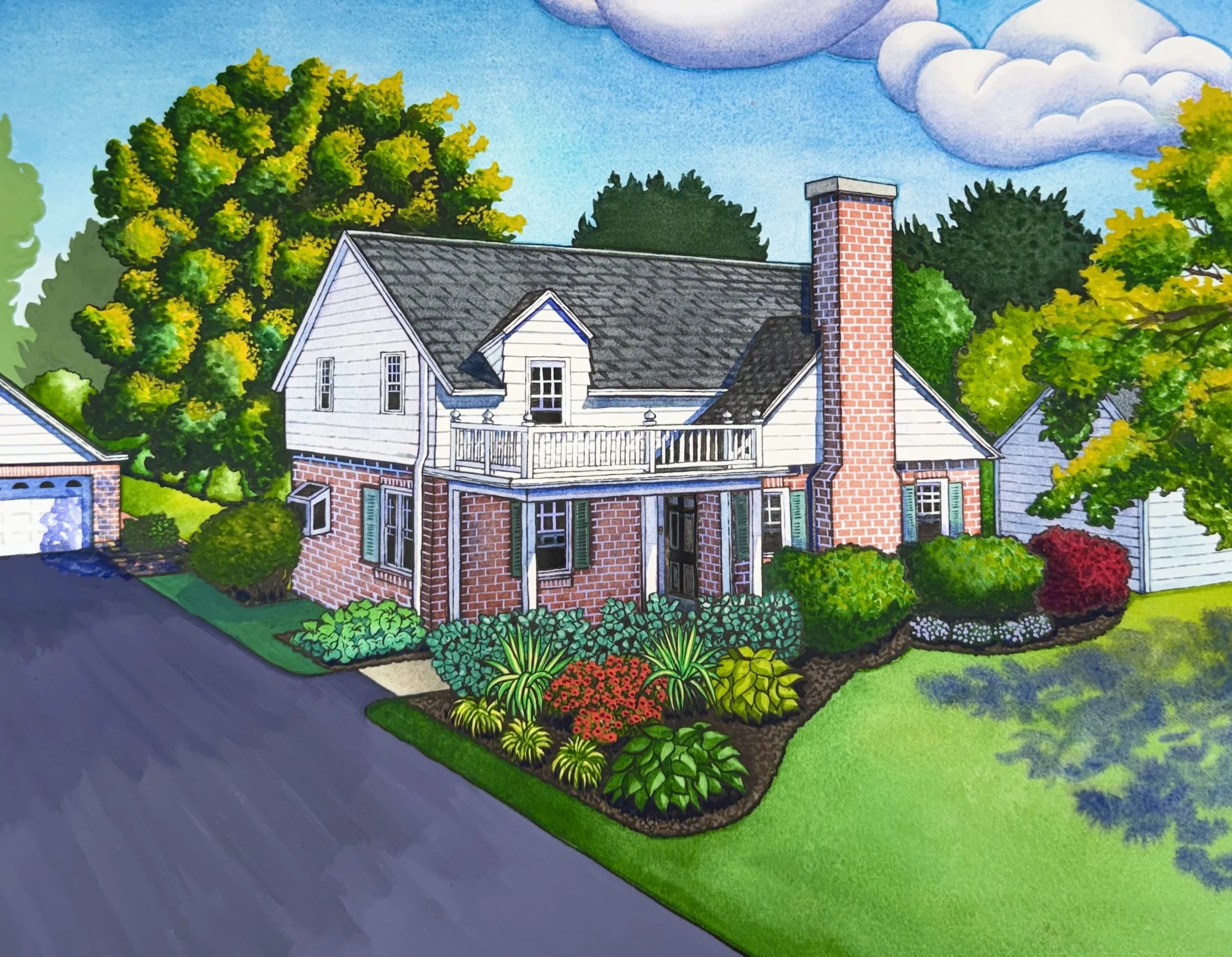 House Portrait from Neffs, Pennsylvania