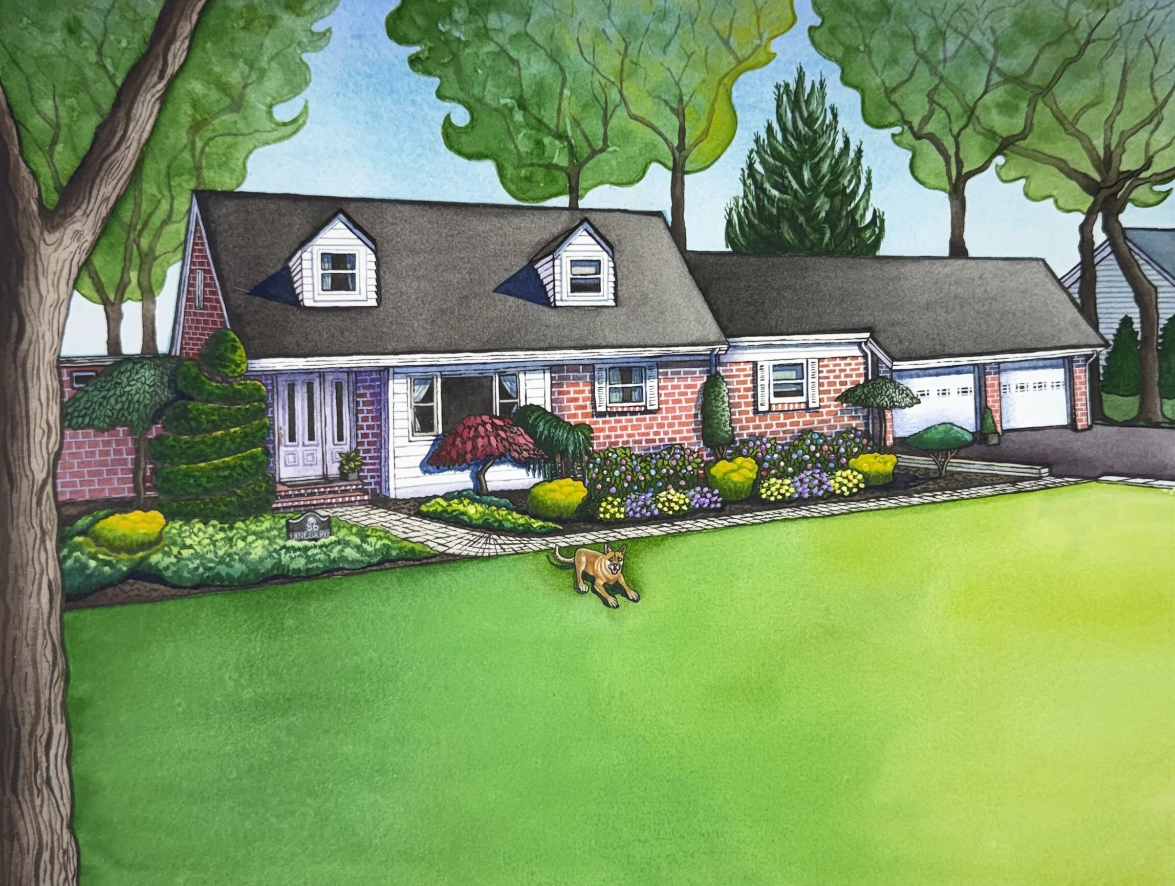 House Portrait from Florham Park, New Jersey
