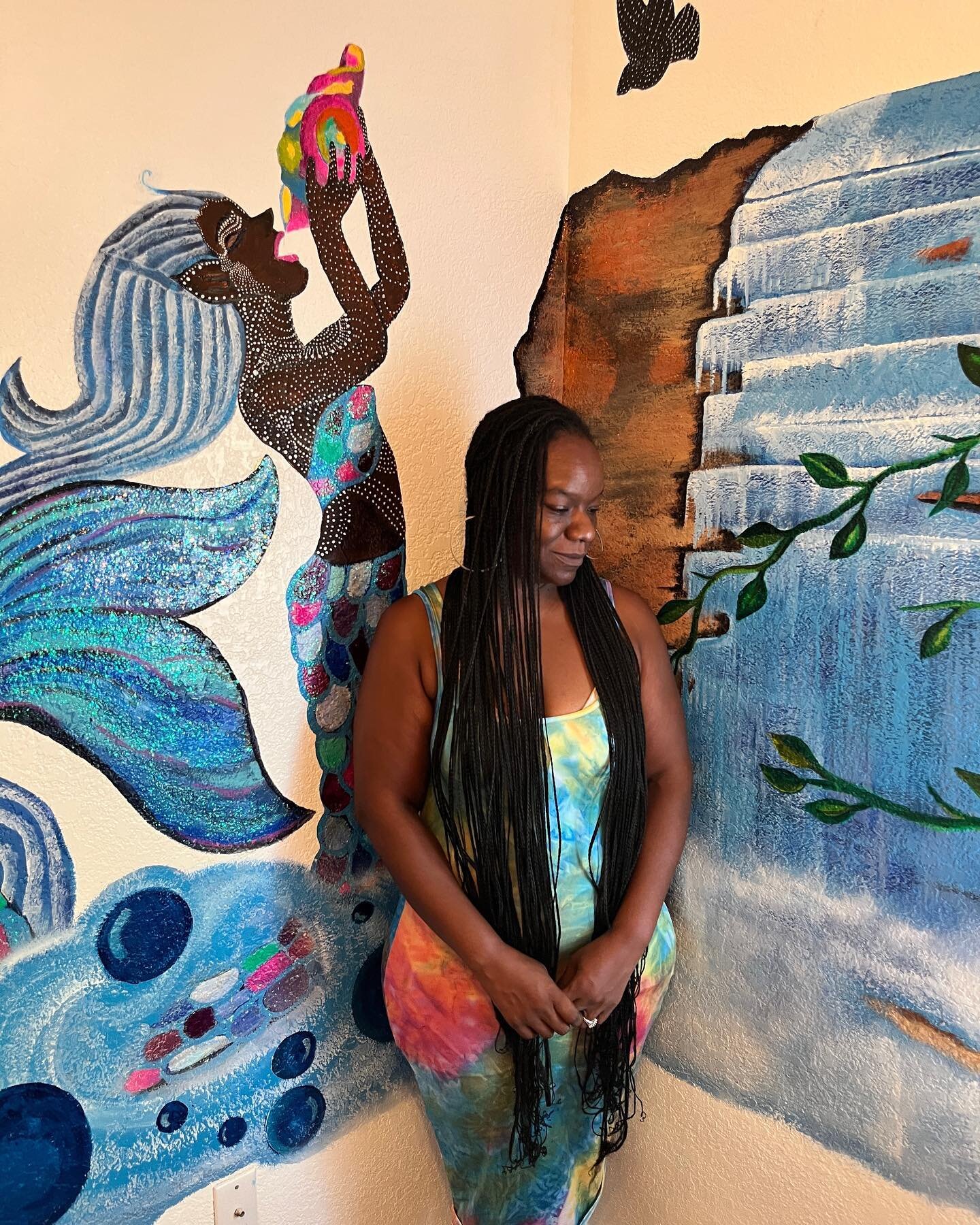 Trin&rsquo;s Bluelagoon

Had so much fun creating some wall art for one of my favorite little humans in the world!  This little person took real good care of me a few years ago and loved on me and kept me company🦋❤️🌹🌏. Even when I was sleepy and t