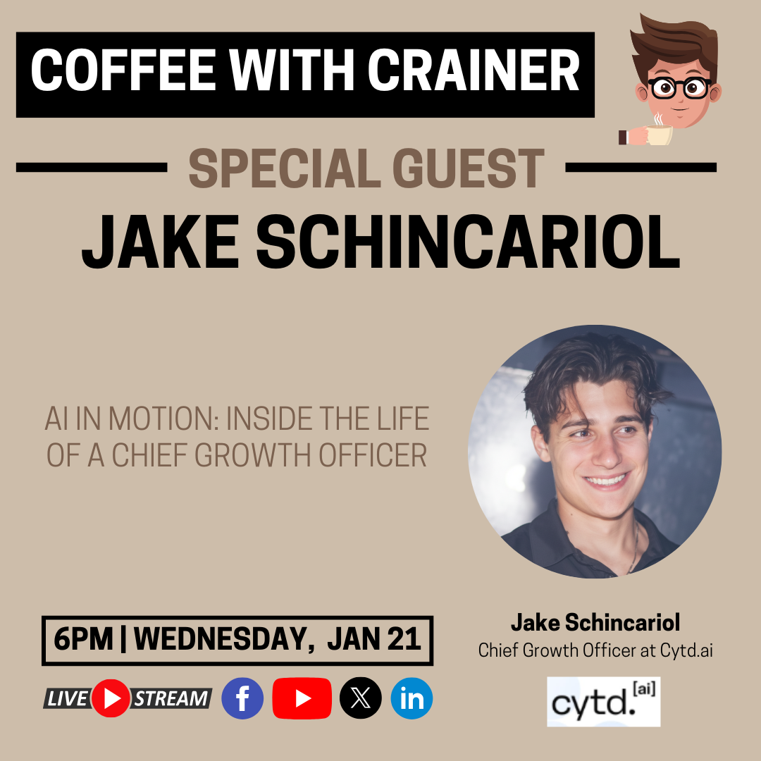 Episode 207: AI in Motion: Inside the Life of a Chief Growth Officer - Live with Jake Schincariol 