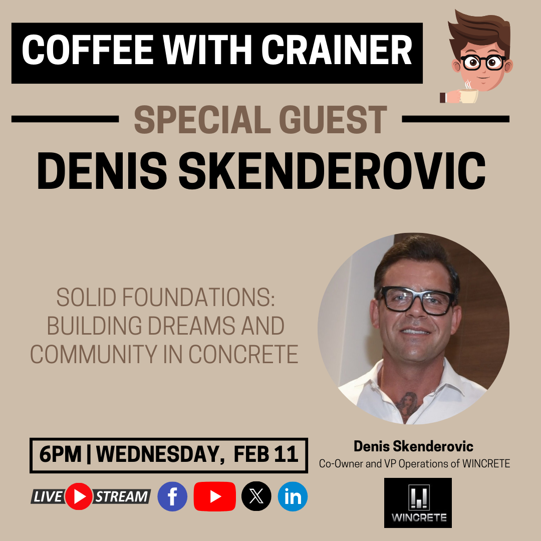 Episode 208: Solid Foundations: Building Dreams and Community in Concrete - Live with Denis Skenderovic