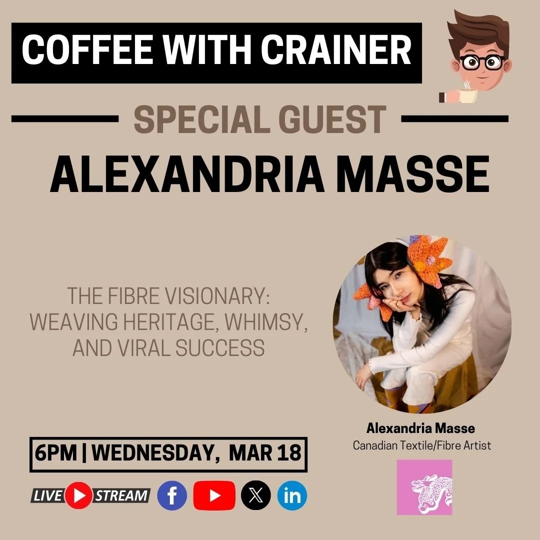 Episode 213: The Fibre Visionary: Weaving Heritage, Whimsy, and Viral Success — Live with Alexandria Masse 