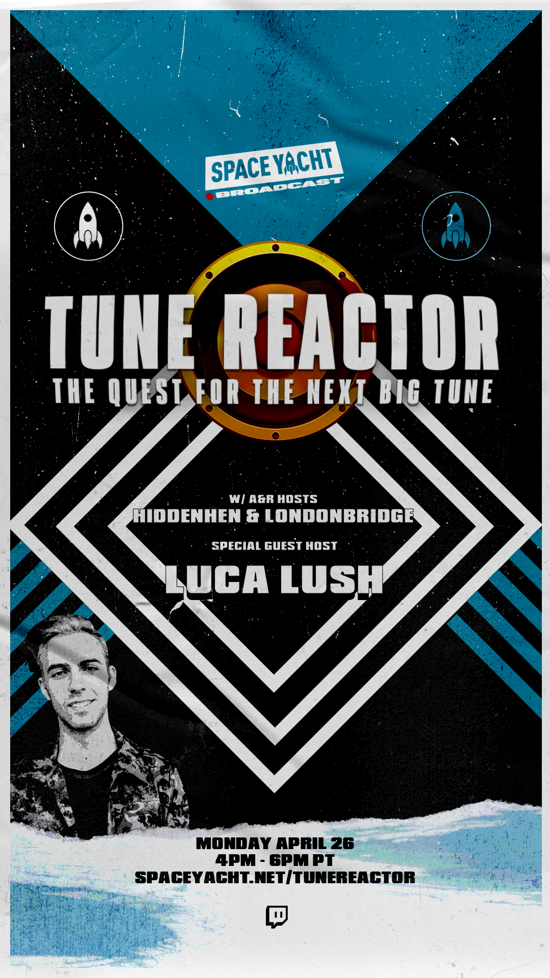 Space Yacht : Tune Reactor with Luca Lush (Instagram Story)