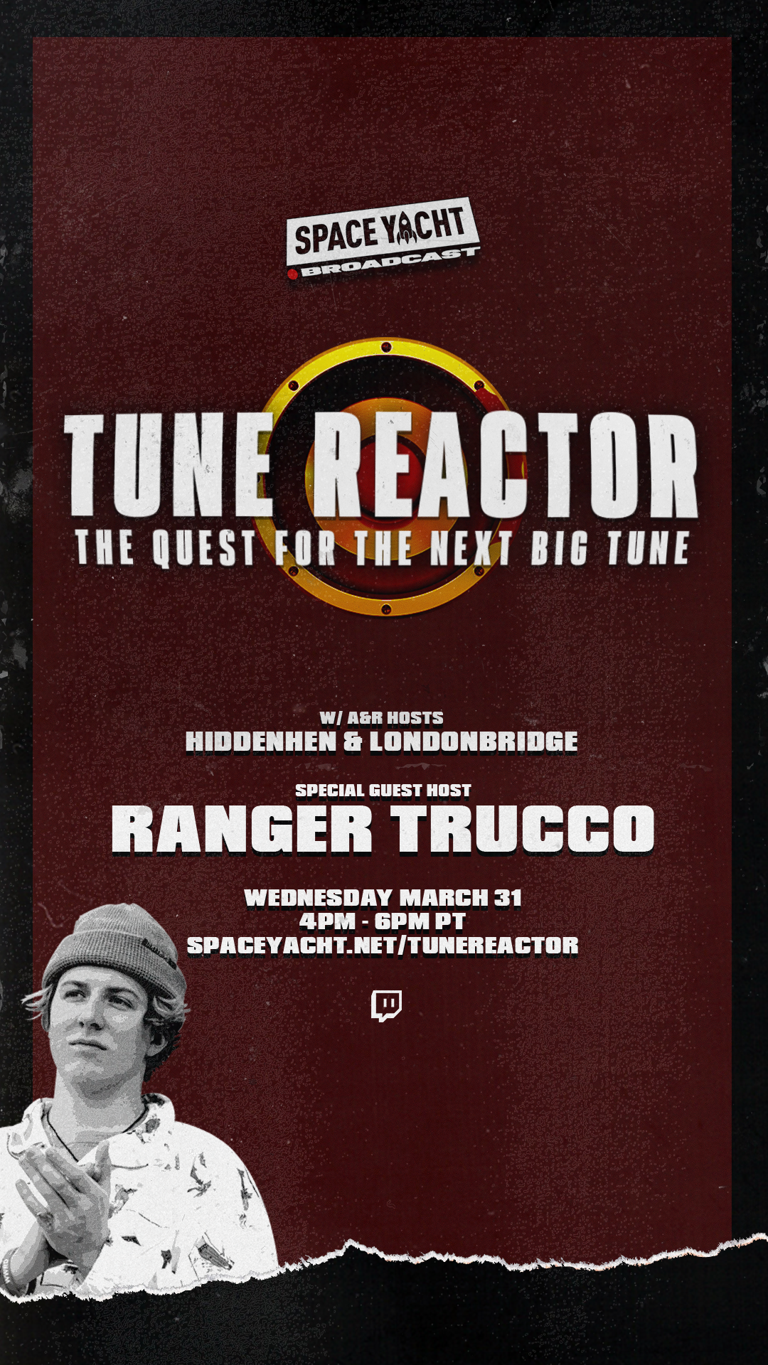 Space Yacht : Tune Reactor with Ranger Trucco (Instagram Story)