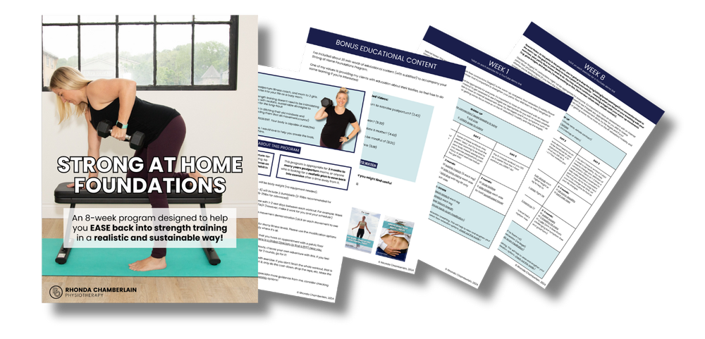 Strong at Home Foundations — Rhonda Chamberlain - Postpartum Fitness ...