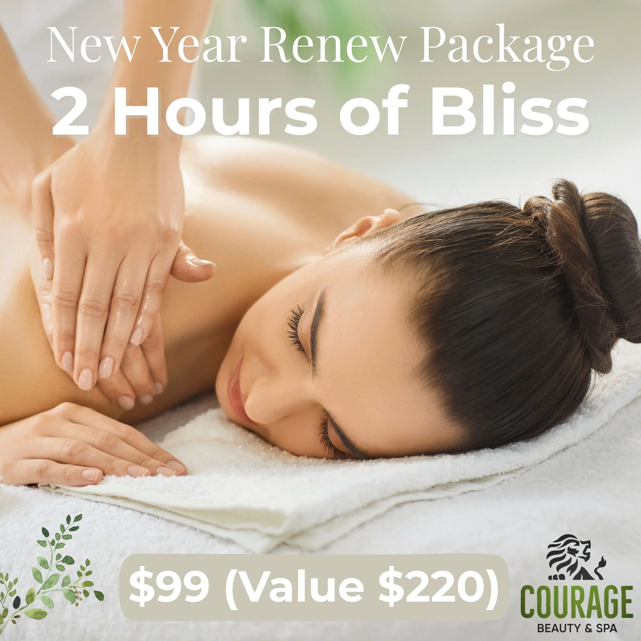 💆&zwj;♀️ Your New Year escape is here &ndash; relax, renew, and glow inside out.

🌿 New Year, Renew You! 🌿

Treat yourself to 2 hours of pure indulgence with our New Year Renew package:
✨ 60 min relaxation massage to melt away tension and restore 