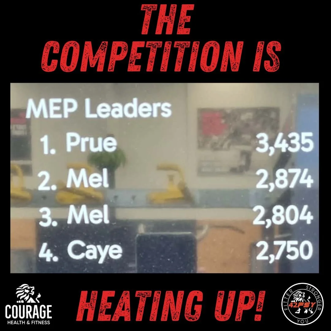 Approaching the end of the month and there's not much separating our Top 4 Myzone Effort Point earning Members! 😱

Passionate Prue, both our Marvelous Mels and Consistent Caye are all vying to finish top of our Courage Leaderboard🏆

Good luck ladie