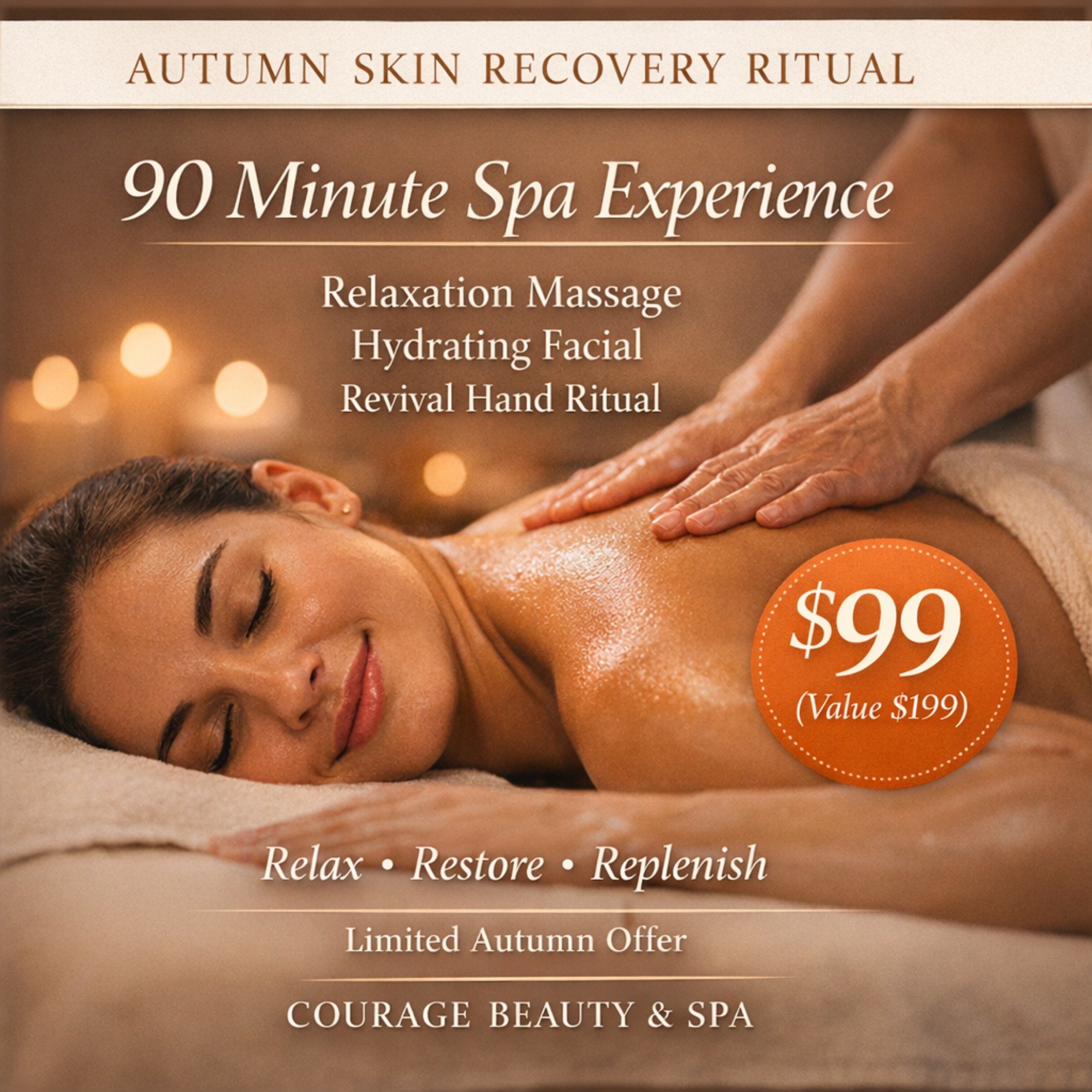 Summer can leave your skin and body feeling a little depleted ☀️
As the weather cools, it&rsquo;s the perfect time to restore hydration and slow down 🍂
Our Autumn Skin Recovery Ritual is designed to deeply nourish your skin while melting away tensio