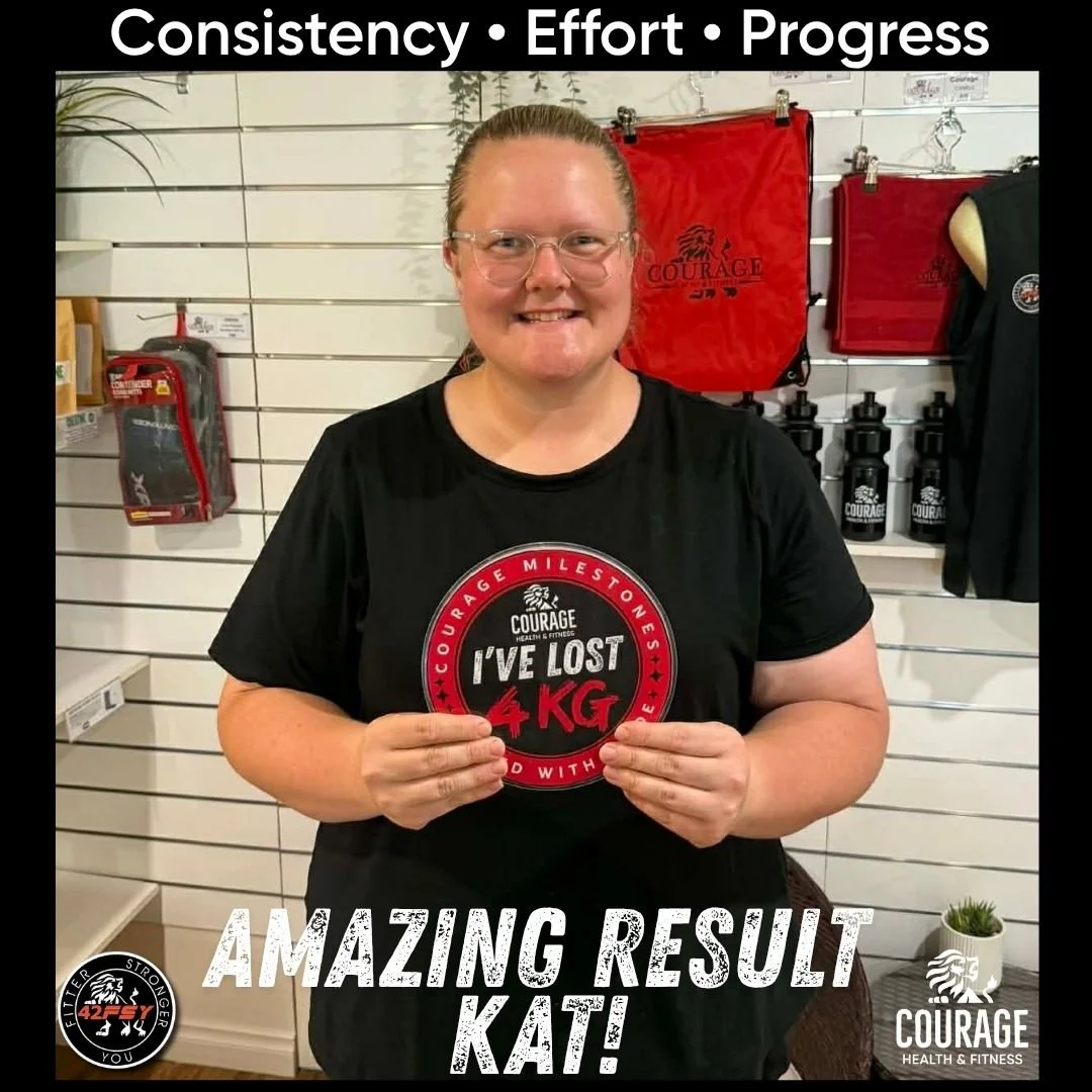 Huge congratulations to Katrina on an incredible milestone 👏💛

Another 4kg down and now a total of 10kg lost &mdash; what an amazing achievement!
What makes this even more inspiring is the persistence she&rsquo;s shown along the way. Life throws ch