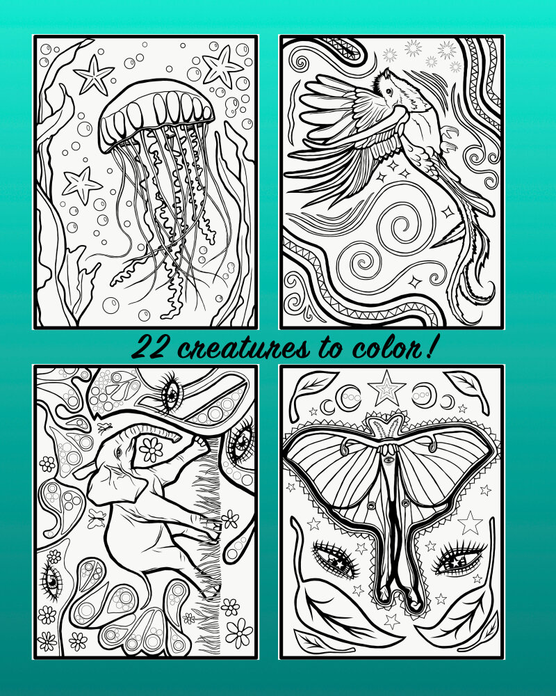 The Ultimate Trippy Coloring Book for Adults: Coloring Pages, Word