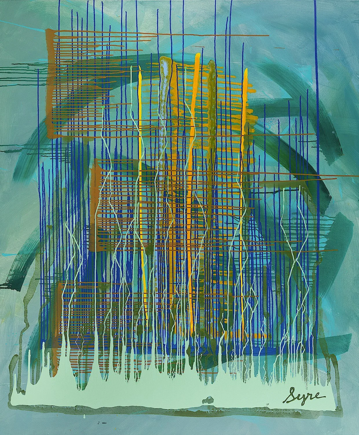 David Syre,  Crossed Earth, Living Light  , 2026Acrylic on canvas, 72 x 60 in. 