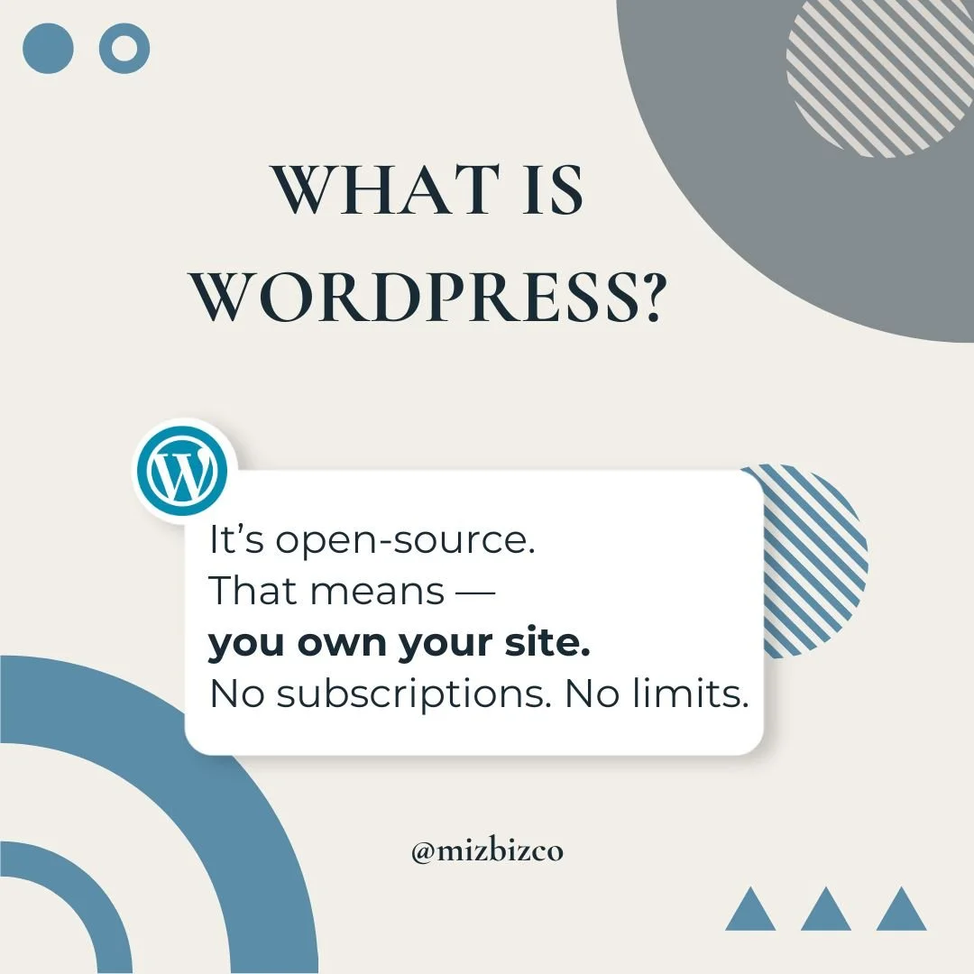 What is WordPress?
It’s open-source — that means you fully own your site.
No subscriptions. No software traps.
Just fast, secure, scalable websites that work for you.
Comment “WORDPRESS” and I’ll send you our free Hosti
