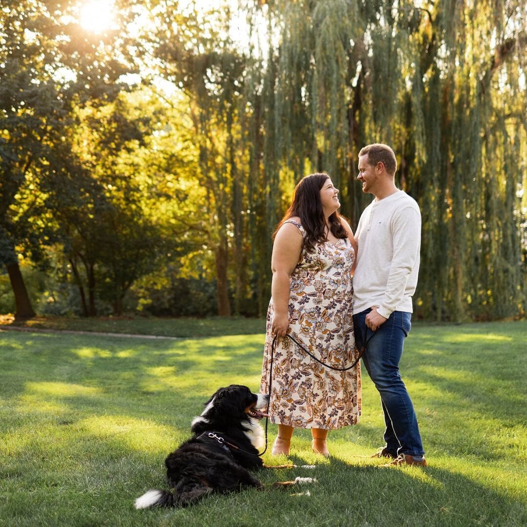 Elizabeth &amp; Christian&rsquo;s engagement photos feel like a walk in the park on a warm, sunny afternoon 🤍

Love these two and I&rsquo;m so excited for their 2024 wedding 🥳 

#fortwaynephotographer #fortwayneweddingphotographer #fortwaynewedding