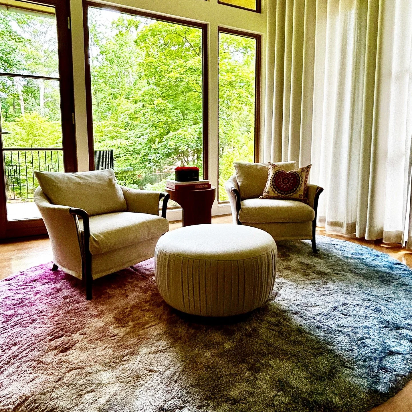 We're still hard at work on this master bedroom suite at our client's Buckhead estate (12,000 sf on 3 acres of gorgeousness), with dual master bathrooms and custom dressing rooms still under construction, but we couldn't wait to share this @limiteded