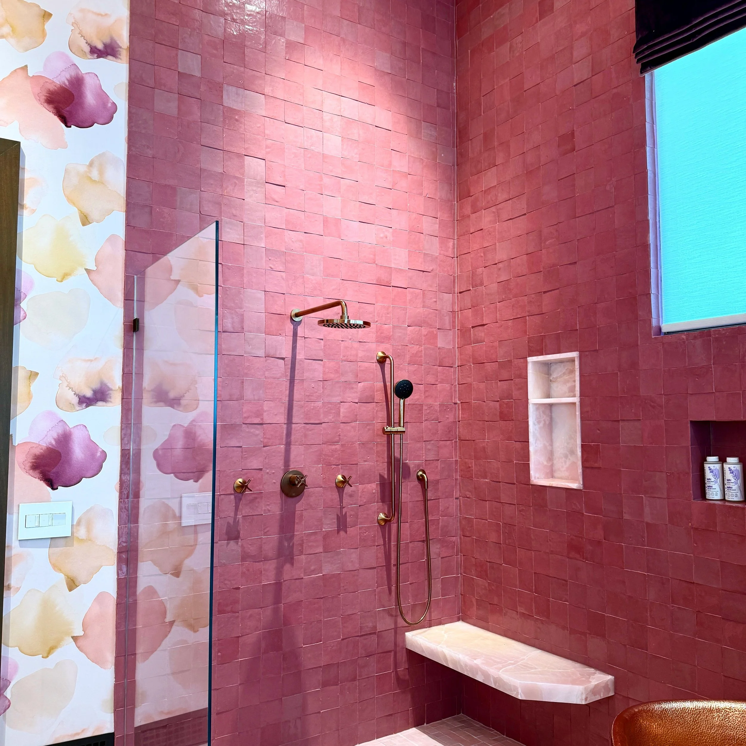 Two years from mood board to the making, and we're done! 

In a 12,000 sf home with seven bathrooms, the only one with a tub was in a bonus room above the garage. A bit of a trek with a baby in tow. 

Before an inch of demo was approved, everything w