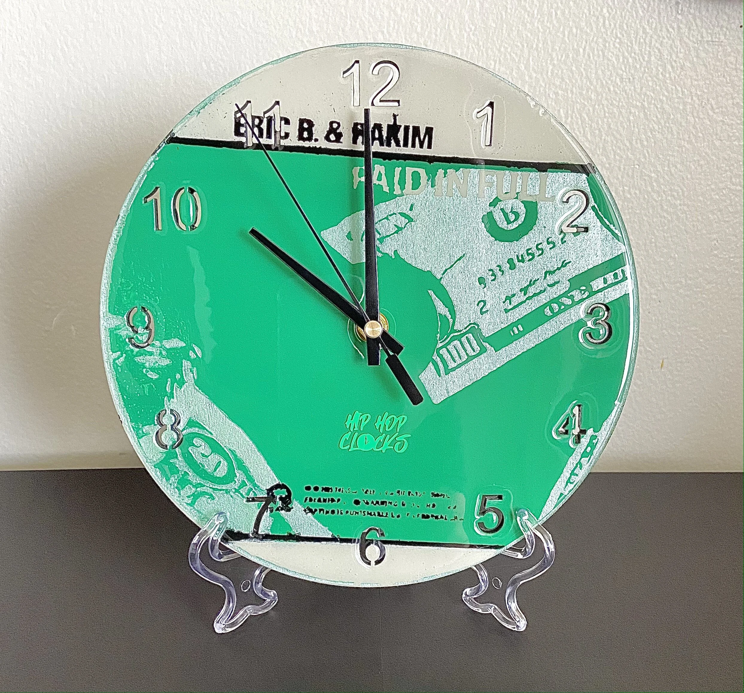 Folding Stand for hip hop clocks. 7" folding easel clear plastic