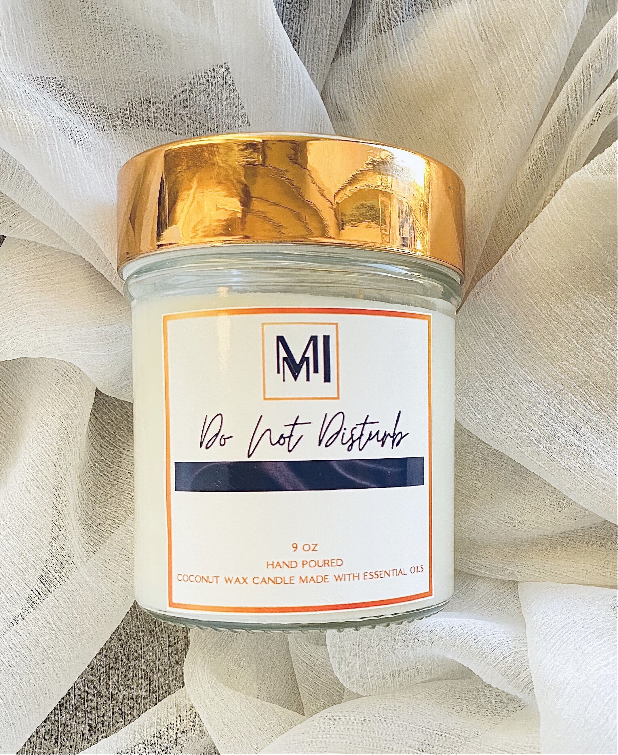 Do Not Disturb Coconut Wax Candle Essential Oil