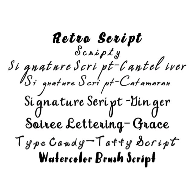 Custom Font Template script