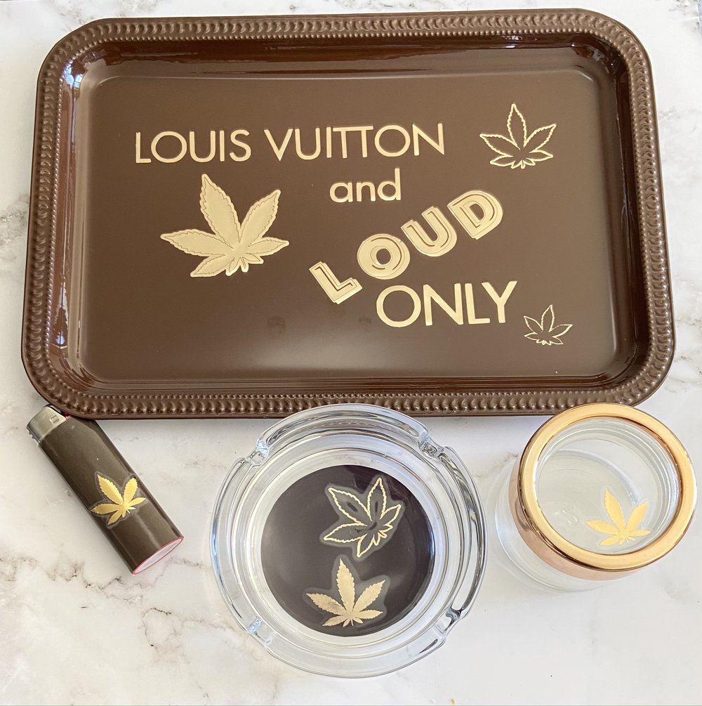 Custom Louis Vuitton rolling tray