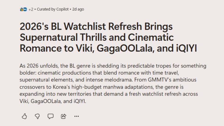 2026's BL Watchlist Refresh Brings Supernatural Thrills and Cinematic Romance to Viki, GagaOOLala, and iQIYI