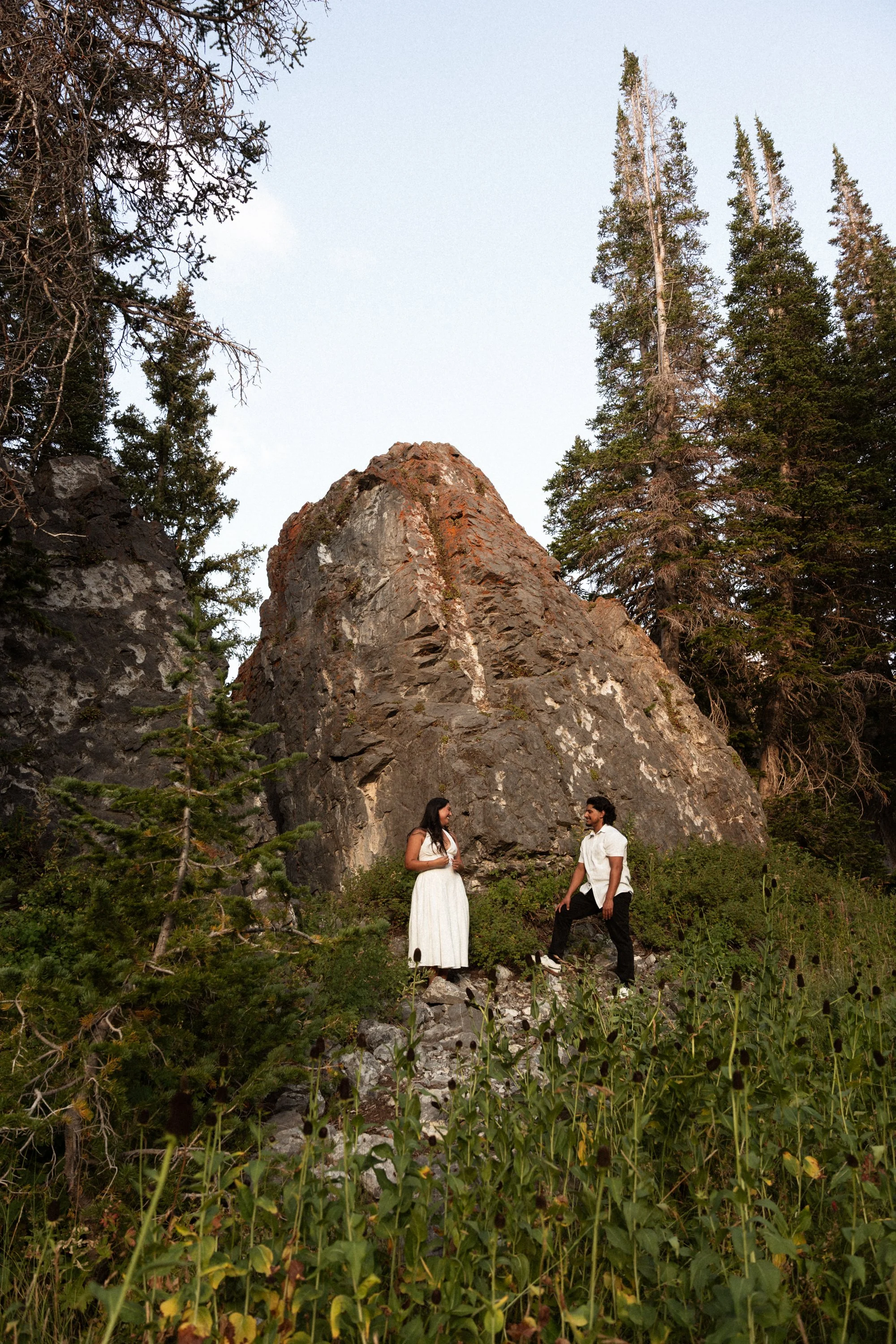 Little Cottonwood Canyon Engagements | Gabriella and Nic
